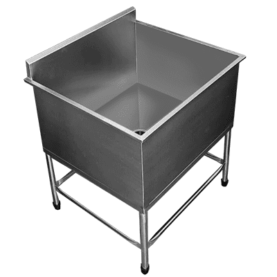 PIA INOX 0,80X0,70 COM 1 CUBA 76X65X40